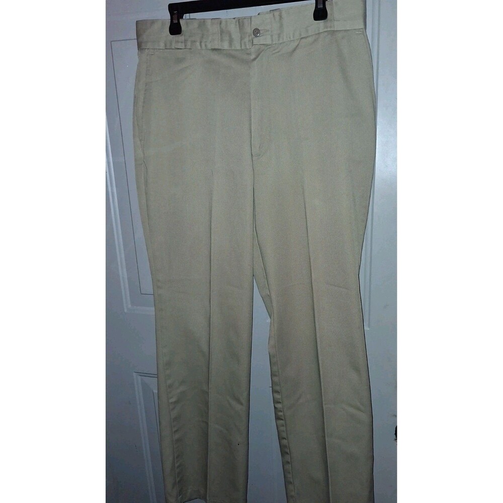 Big Mac USA Work Pants 36x32 Beige Khaki Vintage Carpenter Uniform Made In USA